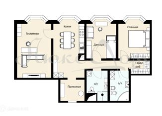 3-ком. квартира на продажу, 128.5 м2, Москва, Чапаевский переулок, 3, Чапаевский переулок
