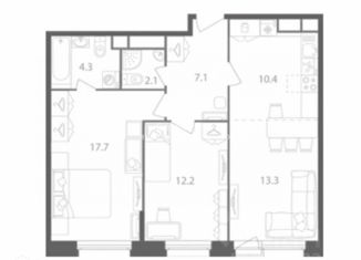 Продается 2-ком. квартира, 67 м2, Москва, проспект Лихачёва, 20, метро Технопарк