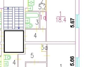 Продам комнату, 41.1 м2, Москва, улица Юных Ленинцев, 7, станция Текстильщики