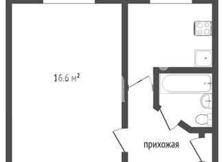 Однокомнатная квартира на продажу, 28.6 м2, Тюменская область, 16-й микрорайон, 31