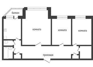 Продаю 3-ком. квартиру, 79 м2, Тюменская область, улица Чапаева, 5А