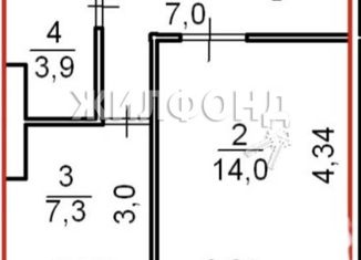 Продается 1-ком. квартира, 32.2 м2, Куйбышев, Светлая улица, 14