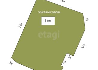 Продажа земельного участка, 5 сот., село Шорохово, Заречная улица