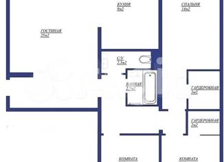 Аренда трехкомнатной квартиры, 70 м2, Красноярск, Свердловский район, Судостроительная улица, 99