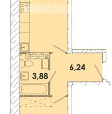 Продается 1-ком. квартира, 45.6 м2, Иркутская область, жилой комплекс Лето, 11