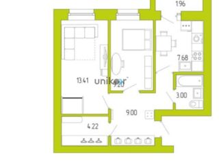 Продам 2-комнатную квартиру, 47 м2, Уфа, ЖК Времена Года