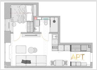 Продаю 2-ком. квартиру, 31.6 м2, Москва, 2-й Гончарный переулок, 3, метро Марксистская