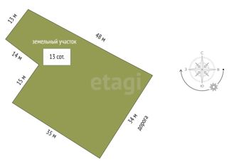Продается участок, 13 сот., Полетаевское сельское поселение