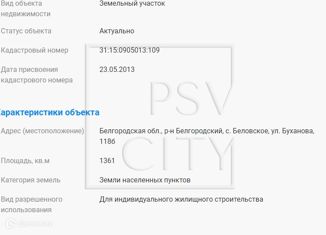 Продам земельный участок, 14 сот., Белгородская область