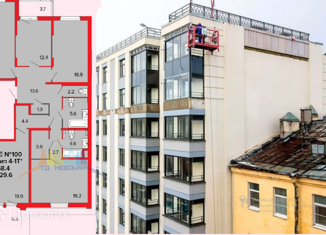 Продаю 3-ком. квартиру, 129.6 м2, Санкт-Петербург, 11-я Красноармейская улица, 11с3, 11-я Красноармейская улица