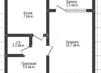 Однокомнатная квартира на продажу, 35 м2, Краснодар, улица Стасова, 143А, микрорайон Черемушки