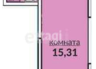 Квартира на продажу студия, 23.3 м2, Краснодар, Командорская улица, 3к1, ЖК Видный