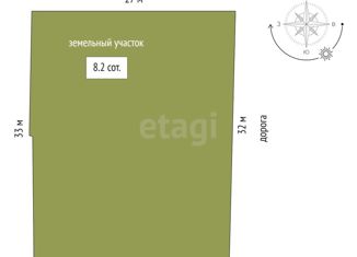 Земельный участок на продажу, 8.2 сот., СОТ Полёт, СОТ Полёт, 188