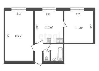 Продаю 2-комнатную квартиру, 22.5 м2, Сургут, улица Маяковского, 18