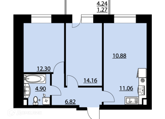 Квартира на продажу студия, 61.39 м2, посёлок Солнечный, Кленовая улица, 1