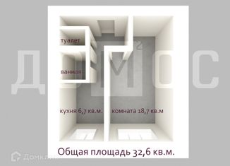 Продается 1-комнатная квартира, 32.6 м2, Екатеринбург, Таганская улица, 52к1, Таганская улица