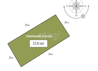 Продается участок, 15.9 сот., Красноярский край, Центральная улица, 78Б