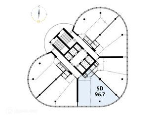 Продам офис, 96.7 м2, Новосибирск, проспект Димитрова, 4/1