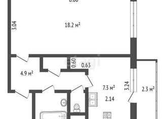 Продаю 1-комнатную квартиру, 36.6 м2, Кронштадт, Цитадельское шоссе, 39