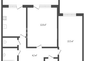 Продается 2-комнатная квартира, 54 м2, Тобольск, 4-й микрорайон, 13