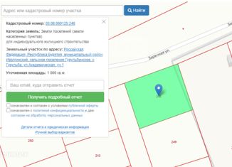 Участок на продажу, 100 сот., село Гурульба, Советская улица
