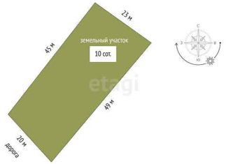 Участок на продажу, 10 сот., садоводческое товарищество Полиграфист, Малиновая улица