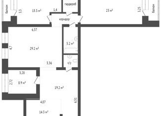 Продам 4-комнатную квартиру, 116.2 м2, Красноярский край, улица 78-й Добровольческой Бригады, 14Б