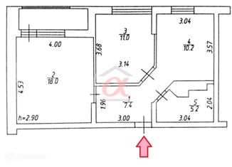 Продаю 2-ком. квартиру, 54.2 м2, Кемерово, улица Веры Волошиной, 38А