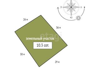 Продаю земельный участок, 10.3 сот., Красноярск, Октябрьский район, Высотная улица, 2Г