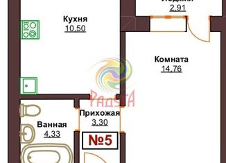 Продается 1-комнатная квартира, 35.8 м2, село Ново-Талицы, Садовая улица, 3Д