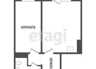 Квартира на продажу студия, 34.6 м2, Красноярск, Апрельская улица, 5, ЖК Мичурино