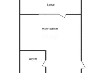 Продается квартира студия, 26.4 м2, Краснодар, улица имени Героя Георгия Бочарникова, 4к1, ЖК Абрикосово