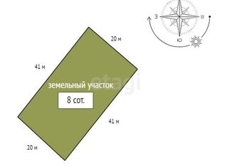 Продажа земельного участка, 8 сот., Красноярский край, Озёрная улица