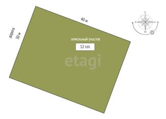 Продажа участка, 12 сот., село Клиновка