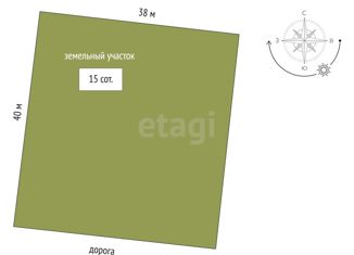 Продаю земельный участок, 15 сот., деревня Есаулова, Весенняя улица