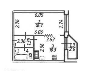 1-комнатная квартира на продажу, 36.4 м2, Санкт-Петербург, ЖК Поэт, улица Кустодиева, 3к2