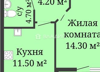 1-ком. квартира на продажу, 35.5 м2, Нижний Новгород, улица Коперника, 2, ЖК Дома на Культуре