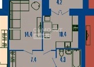 Продается 1-комнатная квартира, 36.5 м2, Кострома, Фабричный район, 5-я Рабочая улица, 34