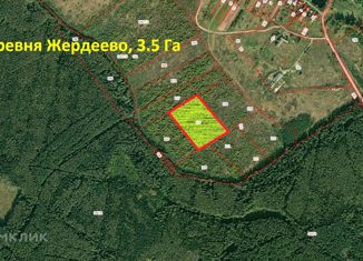 Продажа земельного участка, 350 сот., деревня Жердеево, Центральная улица