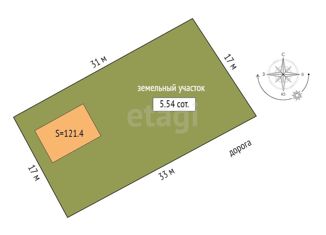 Дом на продажу, 121.4 м2, Тюменская область, Новая улица