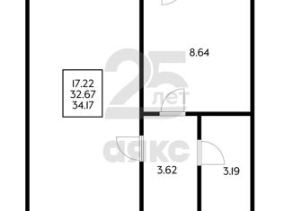 Продаю однокомнатную квартиру, 36.5 м2, Краснодар, Гаражный переулок, 12/2, Гаражный переулок