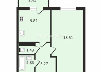 Продажа однокомнатной квартиры, 37.9 м2, деревня Мистолово, Горная улица, 25к3, ЖК ЭкоСити