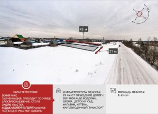 Земельный участок на продажу, 8.43 сот., село Онохино, улица Степана Суворова