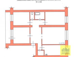 Продается четырехкомнатная квартира, 78 м2, Тюменская область, 1-й микрорайон, 1