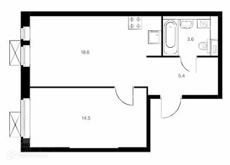 1-ком. квартира на продажу, 42.1 м2, Москва, ЖК Перовское 2, Перовское шоссе, 2к2