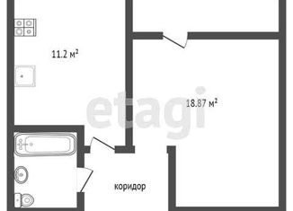 Продажа 1-ком. квартиры, 37 м2, деревня Дударева, ЖК Андерсен Парк