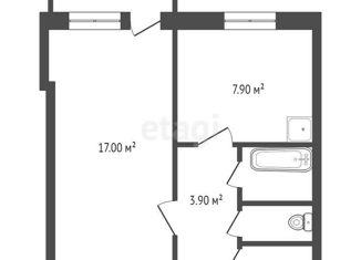 Продаю 1-комнатную квартиру, 27.5 м2, Красноярский край, улица Гусарова, 5