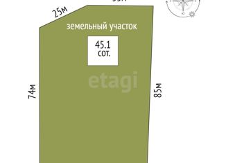 Продаю участок, 45.1 сот., деревня Субботина