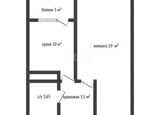 Продаю однокомнатную квартиру, 35.8 м2, Краснодар, Заполярная улица, 39к8, Заполярная улица