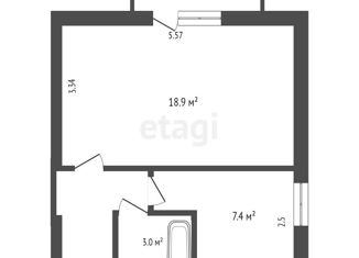 Продаю 1-ком. квартиру, 33.9 м2, Джанкой, Московская улица, 130